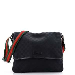 Gucci Web Strap Flap Messenger Gg #219154G95B